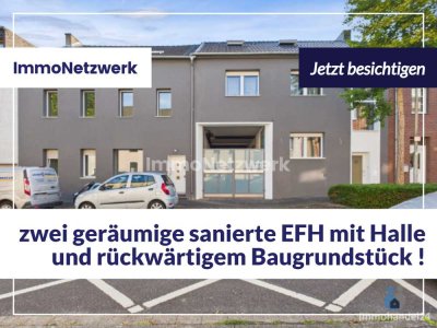 NEU***2 sanierte EFH mit großer Halle & Baugrundstück***TOPANGEBOT