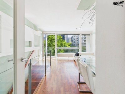 Licht. Stil. Lebensqualität – Maisonette mit Loggia &amp; Balkon im beliebten Leonard-Bernstein-Grätzl
