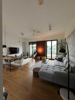 design penthouse 3 room furnished above the rooftops 3-16 month