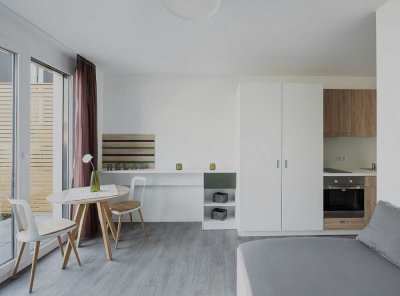 möblierte 1-Zimmer-Wohnung mit Balkon in Schwäbisch Hall: