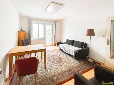 2-Zimmer-Wohnung mit Westbalkon am Leechwald, gepflegt &amp; sofort beziehbar.