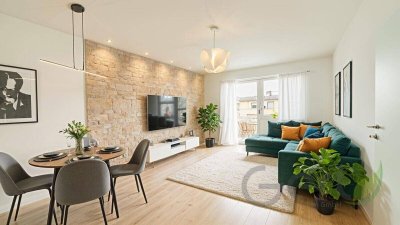 Sanierte 2-Zimmer-Wohnung mit Panorama-Balkon!