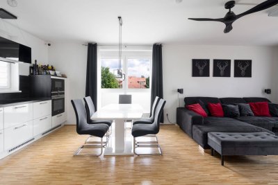 Lichtdurchflutete 3-Zimmer-Wohnung in Graz Puntigam: Modernes Wohnen in einer ruhigen Siedlung – stylisch, effizient &amp; komfortabel!