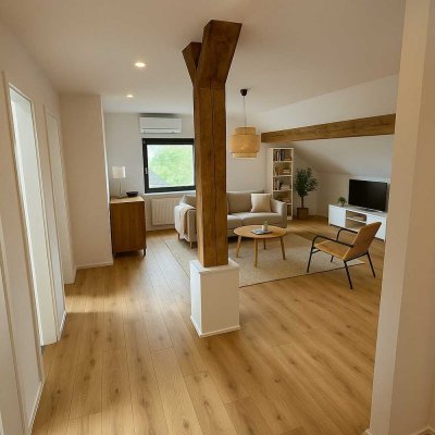 Charakterstarke Dachgeschoss-Wohnung in Dieburg