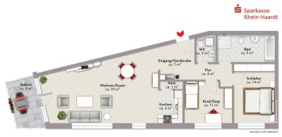 Exklusive Neubau-Eigentumswohnung zum Erstbezug, mitten in den Weinbergen