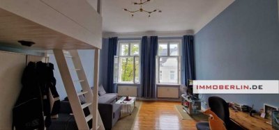 IMMOBERLIN.DE - Stilvolle Altbauwohnung mit ruhigem Südbalkon im Alt-Tegeler Zentrum