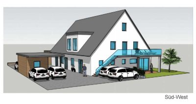 **Neubau Erdgeschosswohnung mit Terrasse und eigenem Gartenanteil in ruhiger Wohnlage**