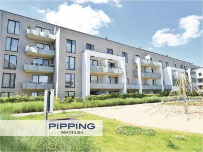 In modernem Neubau:
"Hochwertige 2-Zimmer-Maisonettewohnung mit Dachterrasse"