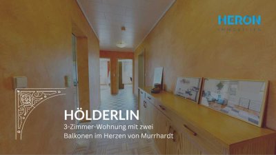 HÖLDERLIN - 3-Zimmer-Wohnung mit zwei Balkonen im Herzen von Murrhardt