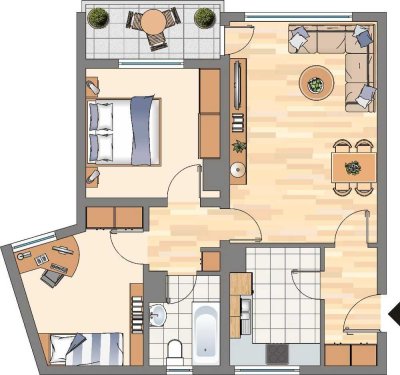 3-Zimmer-Wohnung in Dortmund Wickede