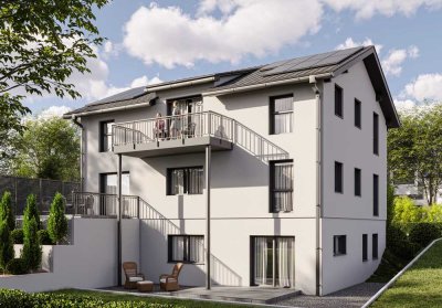 Neubau mit Garten und EBK: Exklusive 3-Zimmer-Einliegerwohnung mit großzügiger Terrasse in Vogt