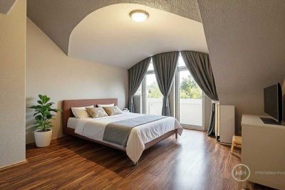 MANNELLA *Exklusive 3-Zimmer-Maisonettewohnung im Siegburger Zentrum. Balkon & Einbauküche, Stellpla