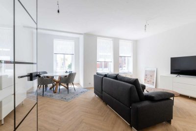 Frisch sanierte und möblierte 2-Raumwohnung auf gehobenem Niveau im Erstbezug