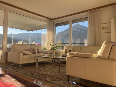 Penthouse mit Panoramablick auf österreichische Alpen