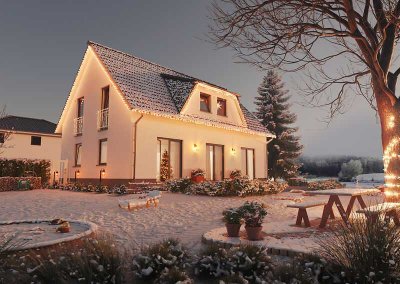 Für Ihr Lebensglück gebaut – 40% Weihnachtsrabatt auf PV+Speicher!