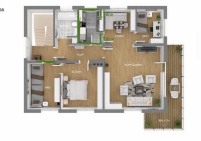 Erstbezug nach Kernsanierung: Balkon, Garten, Keller, Stellplatz inkl.