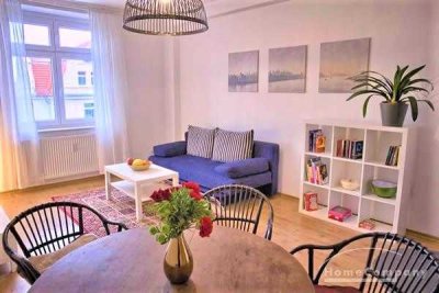 Möbliert/Furnished 3-Zimmer Wohnung in Dresden-Friedrichstadt 4 Personen
