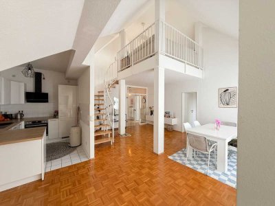 In zweiter Rheinreihe - traumhafte Maisonette-Wohnung mit Sonnenterrasse