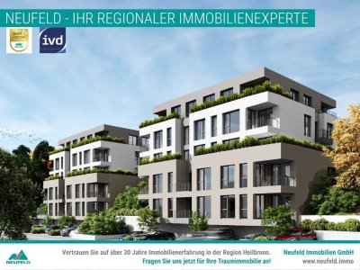 *ERSTBEZUG* Neubauwohnung mit 2 Zimmern & Dachterrasse direkt am Kocher!