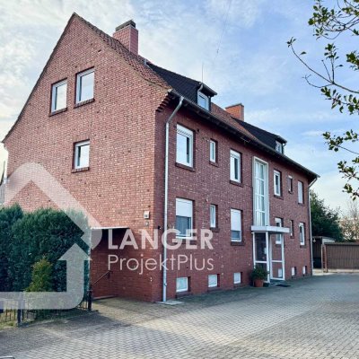 renovierte Dreizimmerwohnung mit Terrasse und Garten