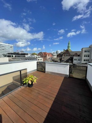 Charmante Wohnung am Carlsplatz mit Terrasse und Tiefgaragenstellplatz in Düsseldorf