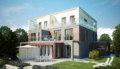 Bezugsfertig geplantes Reiheneckhaus auf 3 Etagen und Keller.