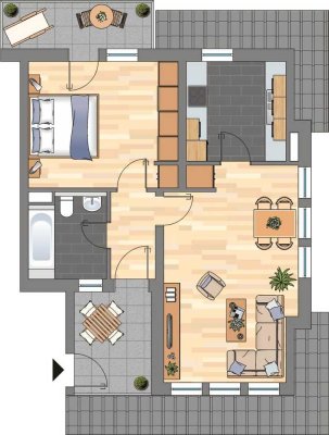 2-Zimemr Wohnung in Kandel
