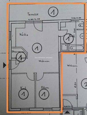 3 Zimmer Erdgeschosswohnung mit Garage in Waldsolms