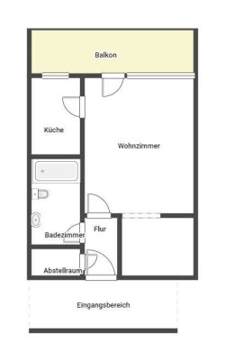 Demnächst frei! 1-Zimmer-Wohnung in Neustadt an der Weinstraße