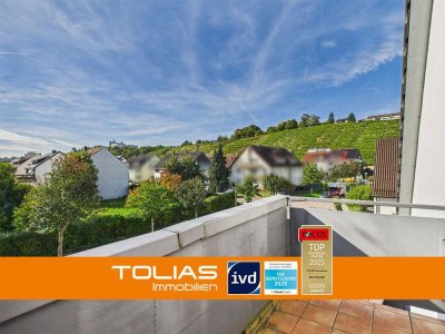Kleines Raumwunder mit Südwest-Balkon in Stuttgart-Mühlhausen