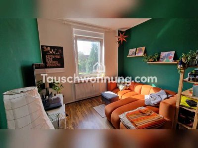 Tauschwohnung: Helle 2 ZKB-Wohnung mit Gartenmitnutzung an den Stauteichen