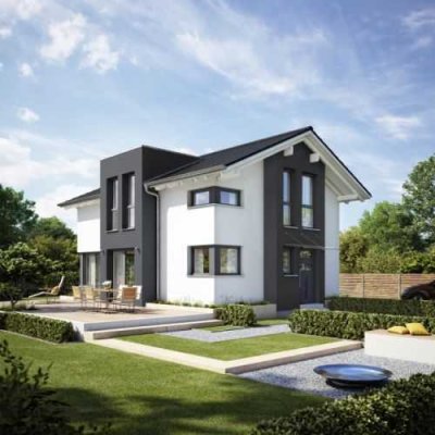 Platz für alle! Exklusiver lichtdurchfluteter Neubau aus dem Hause BIEN ZENKER inkl. Baugrundstück
