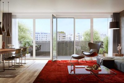 Penthouse Maisonette mit Balkon und Dachterrasse am Gleis Park