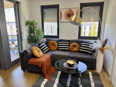 Schicke 2-Zimmer-Wohlfühloase neu möbliert