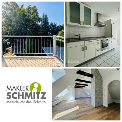 M'GLADBACH - RHEYDT SANIERTE MAISONETTE-DACHGESCHOSSWOHNUNG INKL. KÜCHE & BALKON!