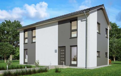 Platzsparend, aber geräumig: Ein Traum für schmale Grundstücke