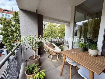Tauschwohnung: 2 Zimmerwohnung mit Terrasse und Ankleidezimmer mittedrin