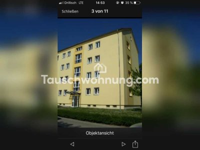 Tauschwohnung: Helle 2 Raum Wohnung mit Garten Nähe Großer Garten