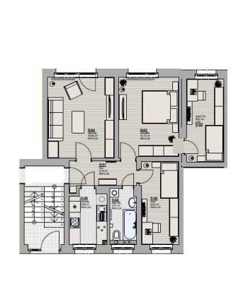 Kleine 4 - Zimmer - Wohnung in Borbergnähe zu vermieten!