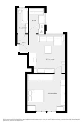 Gut geschnittene Erdgeschosswohnung, zentrumsnah