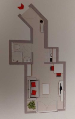 1-Zimmer Wohnung in Sindelfingen