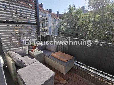 Tauschwohnung: Altbauwohnung 2 Zimmer mit großen Balkon