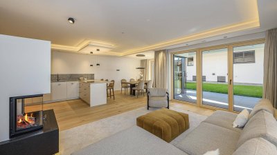 Luxuriöse Gartenwohnung mit eigenem Wellnessbereich