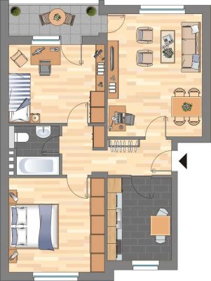 3-Zimmer-Wohnung in Bremen