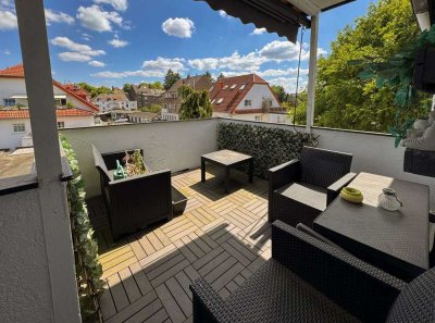 Charmante Wohnung mit Südwest-Balkon, Kamin & Tageslichtbad