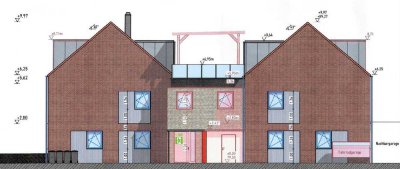 140 m2-Neubau-OG/DG Wohnung mit Dachterrasse und Balkon