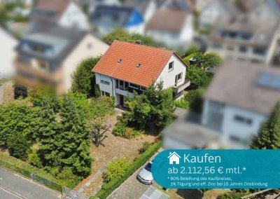 Platz für Ihre Ideen – Freistehendes Einfamilienhaus mit Traumgarten in Heusenstamm