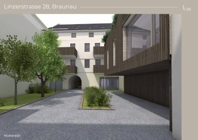 Gemütliches Wohnen in einer der prächtigsten Straßen der Braunauer Altstadt