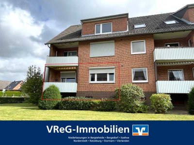 Wacken: 3-Zimmer Wohnung im Hochparterre inkl. Garage