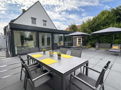 EXKLUSIVES Wohnen mit Wintergarten, Klima, Gartensauna & großer Terrasse-Nähe Düsseldorf-keine Prov.